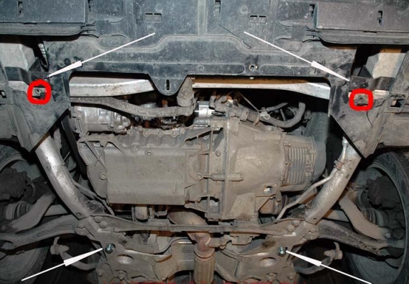 Cache sous moteur et de la boîte de vitesse citroen C5