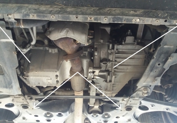 Cache sous moteur et de la boîte de vitesse Opel Combo D 