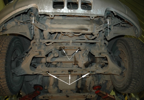 Cache sous moteur et de la radiateur Kia Sorento
