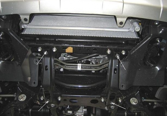 Cache sous moteur et de la radiateur Toyota Hilux