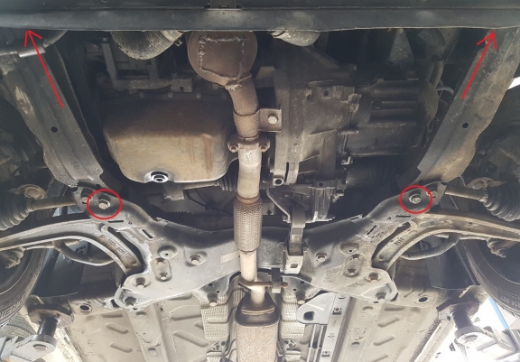 Cache sous moteur et de la boîte de vitesse Fiat 500