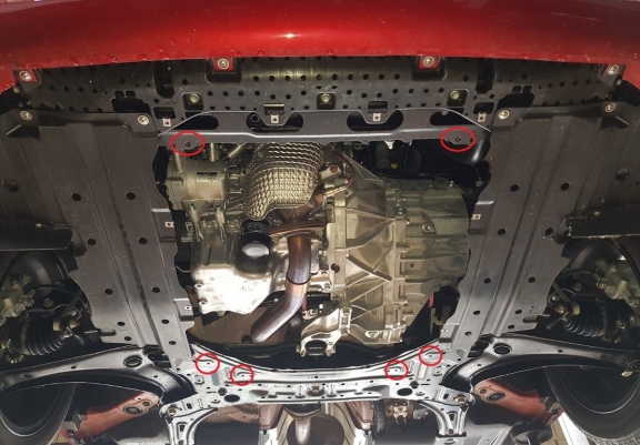 Cache sous moteur et de la boîte de vitesse Suzuki Baleno