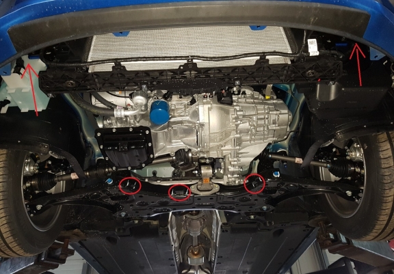 Cache sous moteur et de la boîte de vitesse  Hyundai Elantra