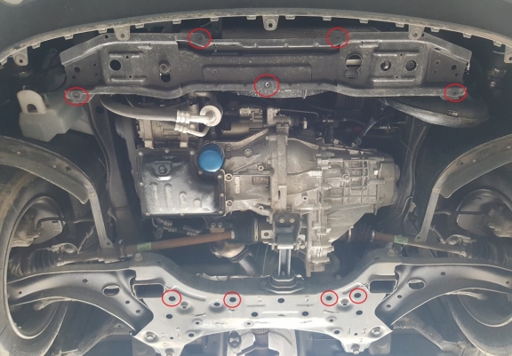 Cache sous moteur et de la boîte de vitesse Kia Stonic