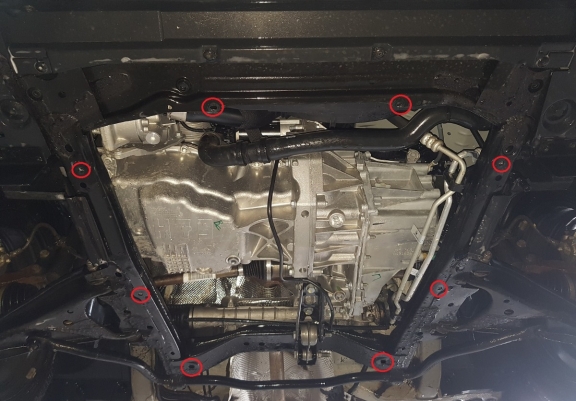 Cache sous moteur et de la boîte de vitesse Renault Express