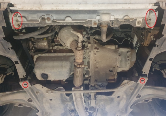 Cache sous moteur et de la boîte de vitesse Peugeot 301