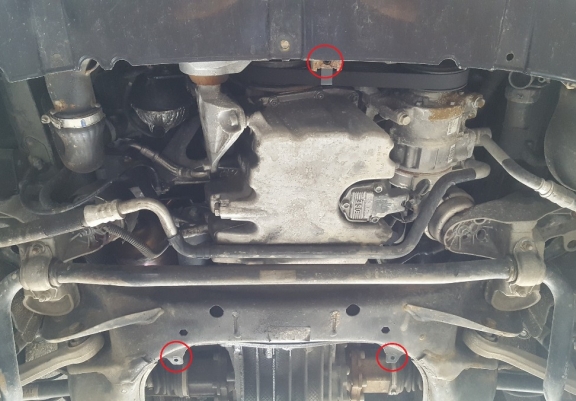 Cache sous moteur et de la radiateur Audi A4 B7