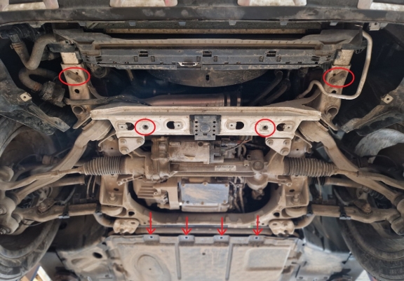 Cache sous moteur Mercedes GLC X253