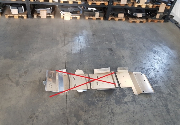Cache de protection du différentiel  Toyota Hilux Revo - Aluminium