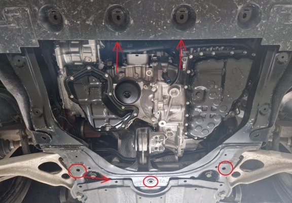 Cache sous moteur et de la boîte de vitesse Nissan X-Trail T33