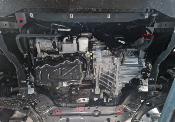 Cache sous moteur et de la boîte de vitesse Ford Tourneo Custom