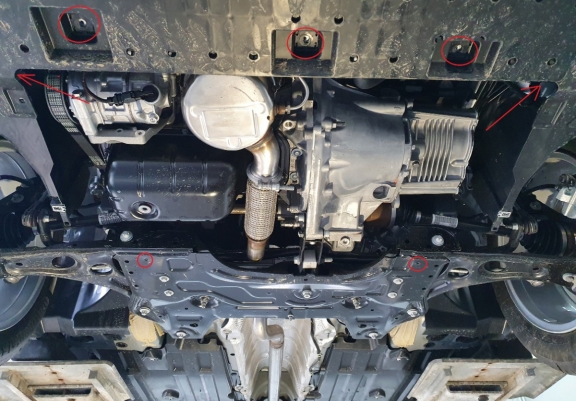 Cache sous moteur et de la boîte de vitesse Citroen C4