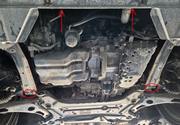 Cache sous moteur et de la boîte de vitesse Mitsubishi Eclipse Cross