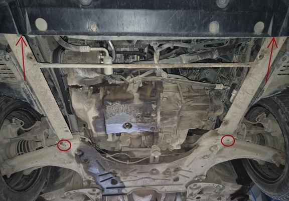 Cache sous moteur et de la boîte de vitesse Renault Laguna 2