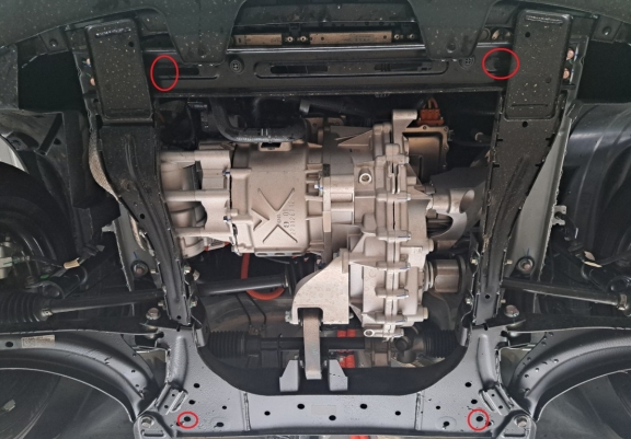 Cache sous moteur et de la boîte de vitesse Dacia Spring Aluminium