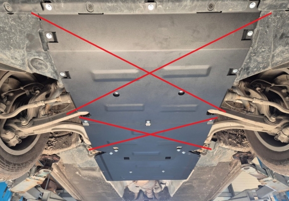Cache de protection de la boite de transfert Audi Q5