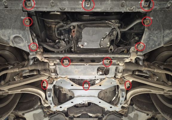 Cache sous moteur et de la radiateur Audi Q5