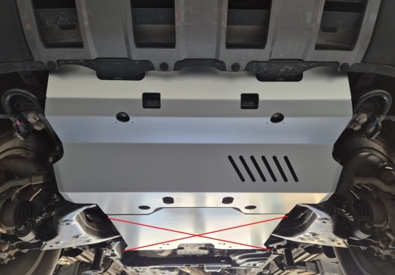Cache de protection de radiateur Toyota Land Cruiser 250 - Aluminium