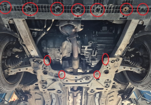 Cache sous moteur et de la boîte de vitesse Alfa Romeo Giulietta