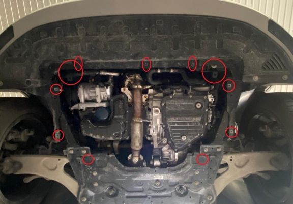 Cache sous moteur et de la boîte de vitesse Fiat 600