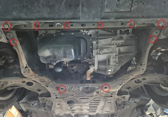 Cache sous moteur et de la boîte de vitesse Mazda CX3