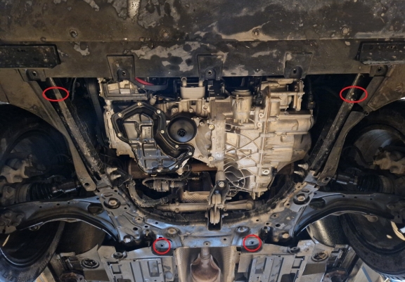 Cache sous moteur et de la boîte de vitesse Renault Captur