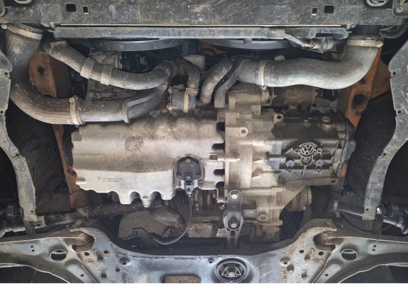 Cache sous moteur et de la boîte de vitesse en aluminium VW Jetta