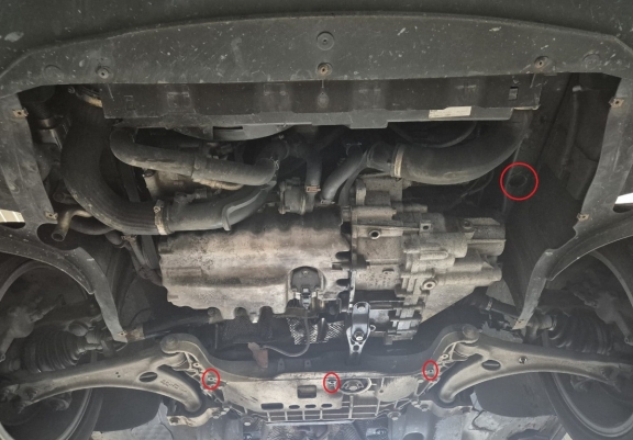 Cache sous moteur et de la boîte de vitesse Volkswagen Sharan - Webasto