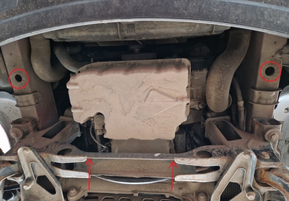 Cache sous moteur et de la boîte de vitesse en aluminium Mercedes Sprinter