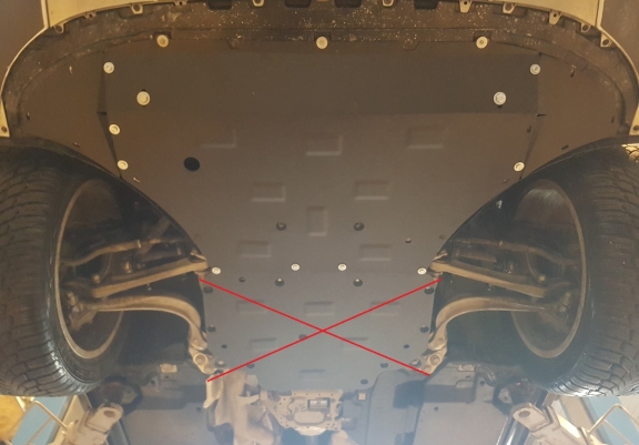 Cache sous moteur et de la radiateur Porsche Cayenne