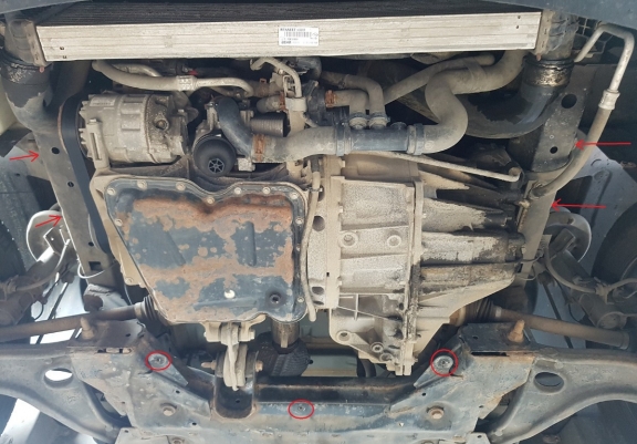 Cache sous moteur et de la boîte de vitesse Nissan Interstar
