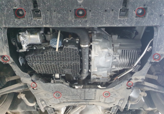 Cache sous moteur et de la boîte de vitesse Peugeot Expert Aluminium