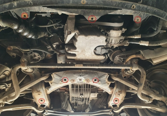 Cache sous moteur et de la boîte de vitesse Audi A6 Allroad 2 - sans latéraux