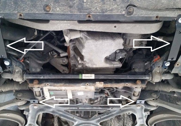 Cache sous moteur et de la radiateur Audi All Road A6