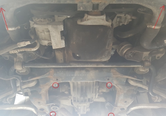Cache de protection de la boîte de vitesse Audi A4 B7- manuelle