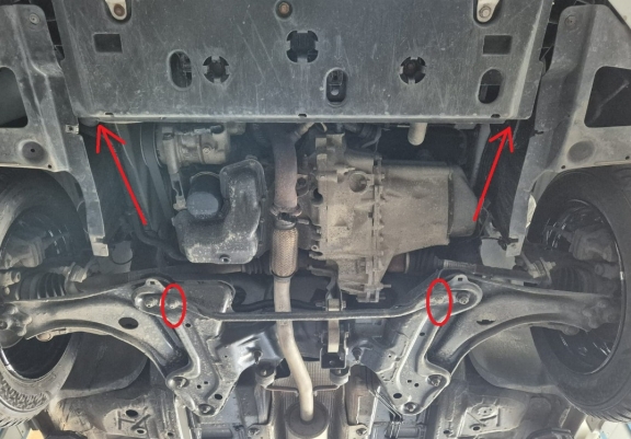 Cache sous moteur et de la boîte de vitesse Citroen DS3