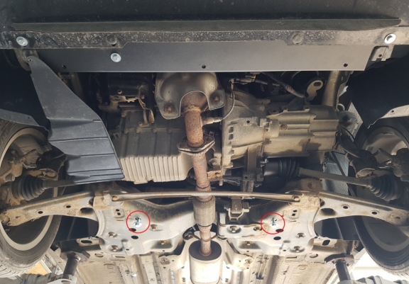 Cache sous moteur et de la boîte de vitesse Fiat Punto