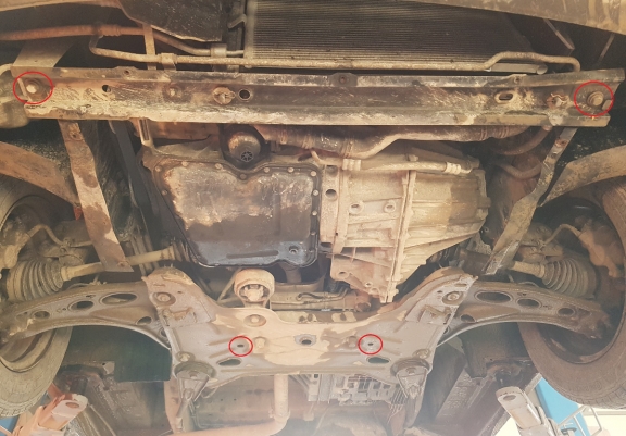 Cache sous moteur et de la boîte de vitesse Opel Vivaro A (2011-2014)