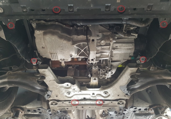 Cache sous moteur et de la boîte de vitesse Mercedes Citan W415