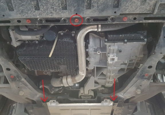 Cache sous moteur et de la boîte de vitesse Ford Galaxy 3