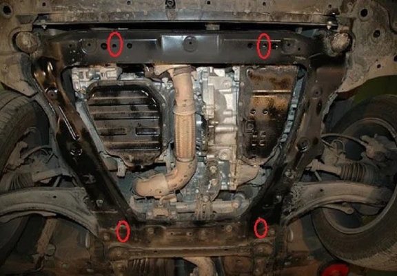 Cache sous moteur et de la boîte de vitesse Renault Koleos