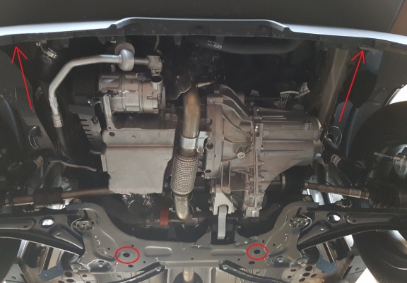 Cache sous moteur et de la boîte de vitesse Ford EcoSport