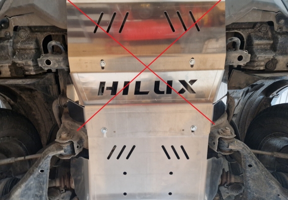 Cache Sous Moteur Toyota Hilux Invincible - Aluminium