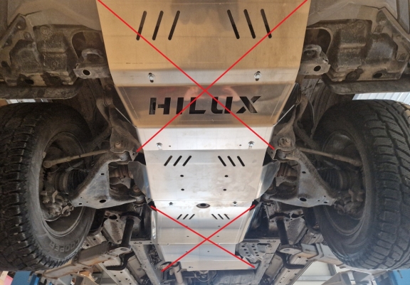 Cache Sous Moteur Toyota Hilux Invincible - Aluminium