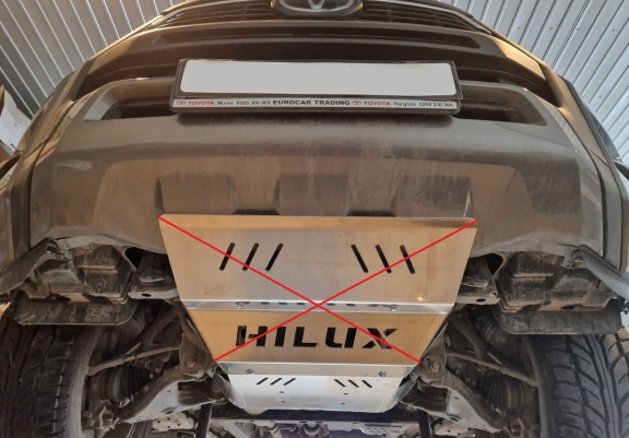 Cache Sous Moteur Toyota Hilux Invincible - Aluminium