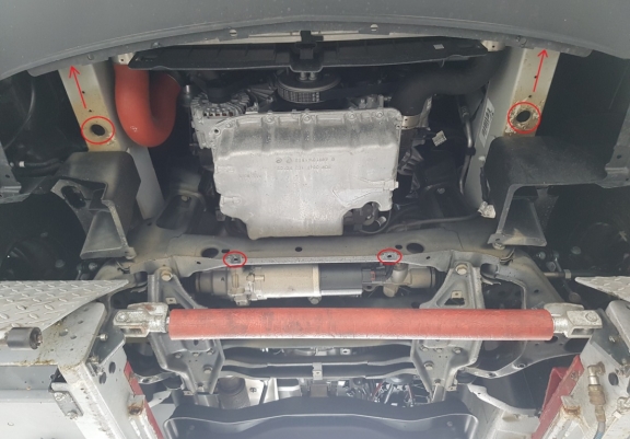 Cache sous moteur et de la radiateur Mercedes Sprinter - Propulsion