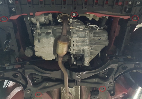 Cache sous moteur et de la boîte de vitesse Citroen C1