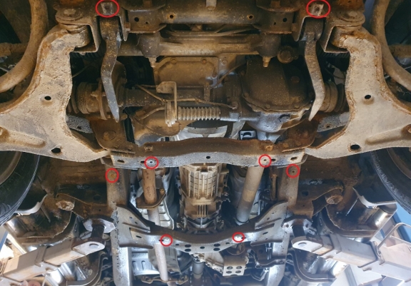 Cache sous moteur et de la boîte de vitesse Fiat Fullback