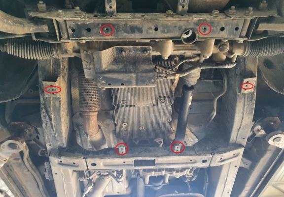 Cache de protection de la boîte de vitesse SsangYong Rexton