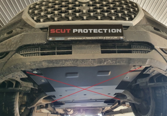 Cache de protection de la boîte de vitesse SsangYong Rexton
